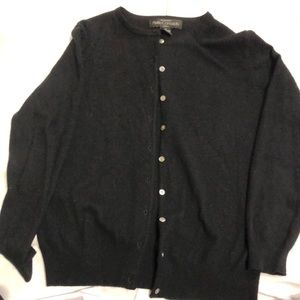 Black cashmere cardigan